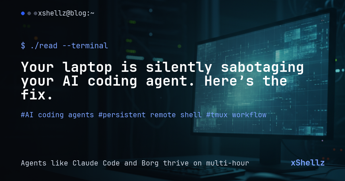 Your laptop is silently sabotaging your AI coding agent. Here’s the fix.